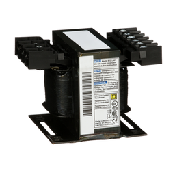 9070T75D19 – Transformer, Type T, industrial control, 75VA, 1 phase, 208/240/277/380/480V primary, 24V secondary, 55C rise