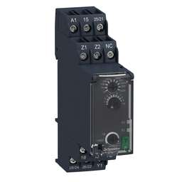 RE22R2DMR – single function relay, Harmony Timer Relays, 8A, 2CO, 0.05s…300h, symmetrical flashing, 24…240V AC DC