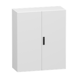 NSYCRN1210400D – Double plain steel door, PanelSeT CRN, without mounting plate, 1200x1000x400mm, IP55, IK10, RAL7035