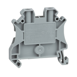NSYTRV42 – Linergy terminal blocks, screw terminal, feed through, 2 points, 4 mm wide, grey