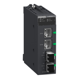 BMXNRP0200 – fiber converter module, Modicon X80, multimode