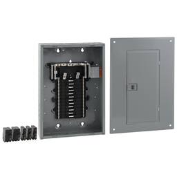 QO124L125PGCVP – Load center, QO, 1 phase, 24 spaces, 24 circuits, 125A convertible main lugs, PoN, NEMA1, gnd bar, value pack