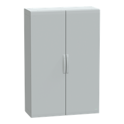 NSYPLA15104G – Floor standing polyester enclosure, Thalassa PLA, plain door, completely sealed, 1500x1000x420mm, IP65, IK10