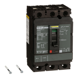 HDL36090 – Circuit breaker, PowerPacT H, 90A, 3 pole, 600VAC, 14kA, lugs, thermal magnetic, 80%
