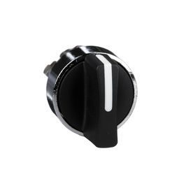 ZB4BD2 – Harmony, 22mm Push Button, selector switch operating head, 2 position, maintained, black, unmarked