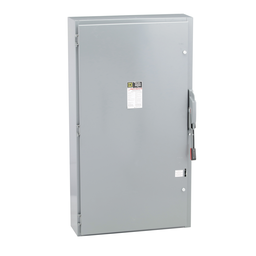HU365 – Safety switch, heavy duty, non fusible, 400A, 3 wire, 3 pole, 350hp, 600VAC/DC, NEMA 1