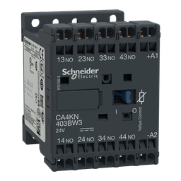 CA4KN403BW3 – Control relay, TeSys K, 4 NO, lt or eq to 690V, 24VDC low consumption coil