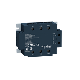 SSP3A225BD – three phase relay, Harmony Solid State Relays, 25A, panel mount, zero voltage switching, input 4 to 32V DC, output 48 to 530V AC