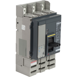 PJP36100U31A – Circuit breaker, PowerPacT P, 1000A, 3 pole, 600VAC, 25kA, lugs, Micrologic 3.0, 80%