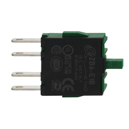 ZB6E1B – Contact block, Harmony XB6, single contact, for head 16mm, silver alloy, faston connector, 1NO