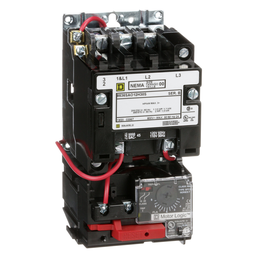 8536SAO12V02H30S – NEMA motor starter, Type S, nonreversing, Size 00, 9A, 2HP at 460VAC, up to 100kA SCCR, 3 phase, 3 pole, Motor Logic, 120VAC coil, open