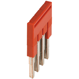NSYTRAL24 – Plug-in bridge, Linergy TR, 4 points, for 2.5mm² terminal blocks, red, 4 way, set of 50