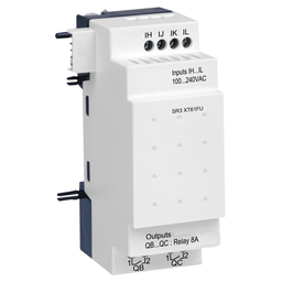 SR3XT61FU – discrete IO extension module, Zelio Logic SR2 SR3, 6 IO, 100 to 240V AC