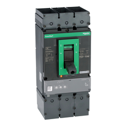 LGP36400U33X – Circuit breaker, PowerPacT L, 400A, 3 pole, 600VAC, 18kA, lugs, MicroLogic 3.3S, 80%