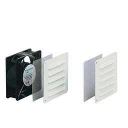 NSYCVF54M230MM2 – Climasys forced vent. 54 m3/h, 230V, 2 metal grilles and 2 anti-insect filters