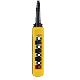 XACA881 – Pendant control station, Harmony XAC, plastic, yellow, 8 push buttons with NO NC