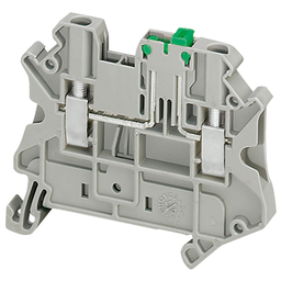 NSYTRV22SC – Terminal block, Linergy TR, screw type, knife disconnect, 2 points, 2.5mm², grey