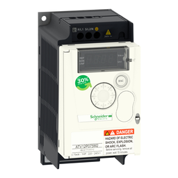 ATV12P075M2 – variable speed drive, Altivar 12, 0.75kW, 1hp, 200 to 240V, 1 phase, on base plate