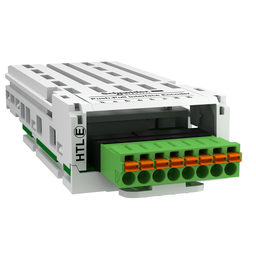 VW3A3424 – High threshold logic encoder interface module, Altivar, 12 to 24V, 0.1 to 0.2A, 1 removable spring connector