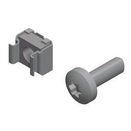 NSYCN9M625 – Actassi – set of 100 cage nuts M6 for 8.5 mm square holes