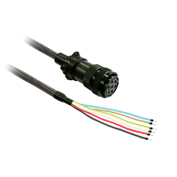 VW3M5D2FR30 – power cable 3m shielded 4x 1,3mm², BCH2 brake MIL connector