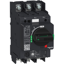 GV4P02N6 – Motor circuit breaker, TeSys GV4, 3P, 2A, Icu 50kA, thermal magnetic, lugs terminals