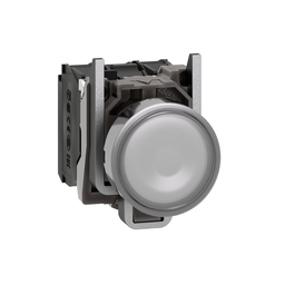 XB4BW31B5 – Illuminated push button, Harmony XB4, metal, white flush, 22mm, universal LED, plain lens, 1NO   1NC, 24V AC DC