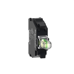 ZBVB1 – Light block, Harmony XB4 XB5, white, for head 22mm, universal LED, screw clamp terminals, 24V AC DC