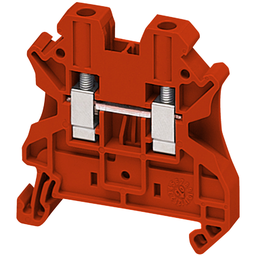NSYTRV42RD – Terminal Blocks, Linergy, feed through, 30A, 600V, screw termination, 2 points, 26AWG to 10AWG, red