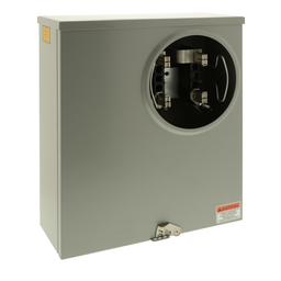 UTRS220A – Individual meter socket, ringless socket, no bypass, 4 jaws no release, UG, 200 A, up to 600 VAC single phase 3W