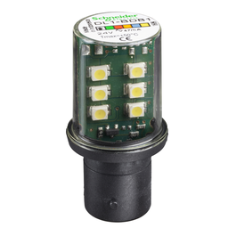 DL1BDB1 – LED bulb, Harmony XVB, BA 15d, white, steady light, 24V AC/DC