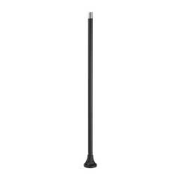XVBZ04 – Fixing base, Harmony XVB, for modular tower lights, plastic, 70mm, 780mm black aluminium support tube   black fixing plate