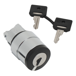 ZB4BG314 – Head for key selector switch, Harmony XB4, black key, 22mm, 3 positions, center key withdrawal, key 520E