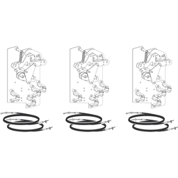 LV848609SP – Mechanical interlocking, MasterPact MTZ2/MTZ3 fixed/drawout, 1 cable interlocking kit, 2S/1C, spare part