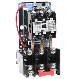 8911DPSO23V02 – NEMA starter, Definite Purpose, 25A, 20HP at 600VAC, 3 phase, 3 pole, melting alloy, 120VAC coil, open