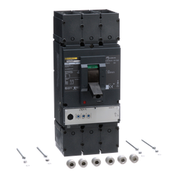 LDL36400CU31X – Circuit breaker, PowerPacT L, 400A, 3 pole, 600VAC, 14kA, lugs, MicroLogic 3.3, 100%