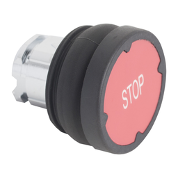 ZB4BC48007 – Head for push button, Harmony XB4, push button harsh environment, red, with white marking STOP