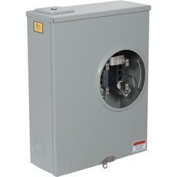 UTRS233C – Meter socket, ringless, 1 phase, 3 wire, 4 jaws, Series A, no bypass