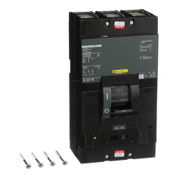 LAL36250MB – Circuit breaker, LA, 250A, 3 pole, 600VAC, 22kA, 250VDC, 10kA, lugs, thermal magnetic, short handle