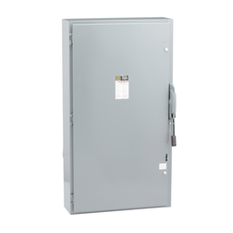 H365N – Safety switch, heavy duty, fusible, 400A, 4 wire, 3 pole, 1 neutral, 250hp, 600VAC/DC, NEMA 1