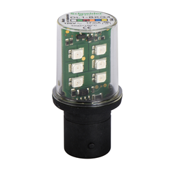 DL1BKG4 – LED bulb, Harmony XVB, BA15d, red, flashing signaling type, 120V AC