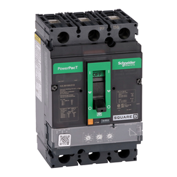 HJL36150U31X – Circuit breaker, PowerPacT H, 150A, 3 pole, 600VAC, 25kA, lugs, Micrologic 3.2, 80%