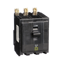QOB3205237 – Mini circuit breaker, QO, 20A, 3 pole, 120/240VAC, 10kA, bolt on, ring
