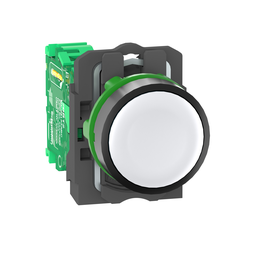 ZB5RTA1 – Wireless and batteryless transmitter, Harmony XB5R, push button, plastic, white, 22mm, spring return