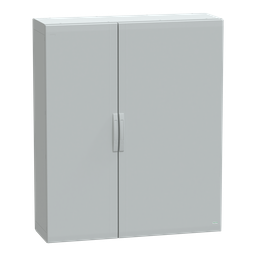 NSYPLA15124G – Floor standing polyester enclosure, Thalassa PLA, plain door, completely sealed, 1500x1250x420mm, IP65, IK10