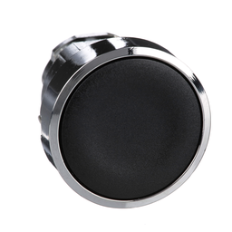 ZB4BA2 – Harmony, 22mm Push Button, flush push button head, spring return, black, unmarked