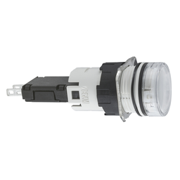 Square D XB6AV1BB 16 mm 24 VAC/VDC 15 mA White Round Pilot Light