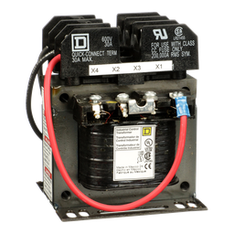 9070TF100D33 – Industrial control transformer, Type TF, 1 phase, 100VA, 380/400/415V primary, 115/230V secondary, 50/60Hz