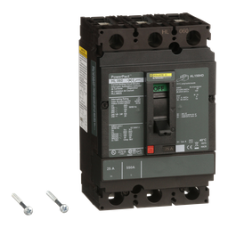 HLL36025 – Circuit breaker, PowerPacT H, 25A, 3 pole, 600VAC, 50kA, lugs, thermal magnetic, 80%