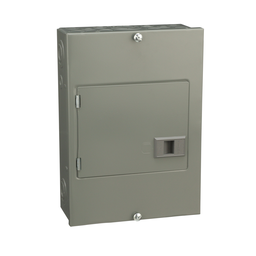 QO816L100DTS – Load center, QO, 1 phase, 8 spaces, 16 circuits, 100A fixed main lugs, NEMA1, gnd bar, door surface cover, CSA